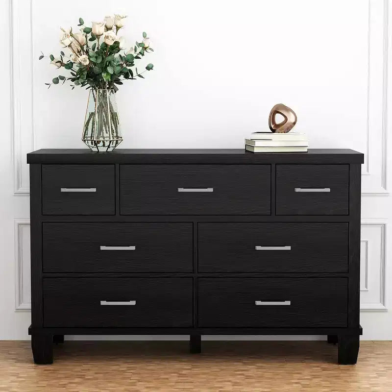 Dresser for Bedroom with 7 Drawers, Modern Chest of Drawers Closet, Wooden Dresser Organizer