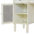 Escritorio tocador de maquillaje ModernLuxe con espejo abatible, taburete, cajón y armario, mesa tocador blanca, mesa de vestir multifuncional y escritorio para ordenador