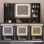 White Linen Particle Board with Triamine Tempered Glass Table Top Vanity Table Set