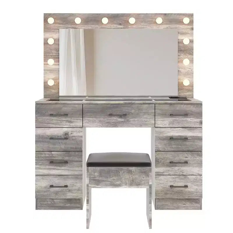 White Vanity Desk Set