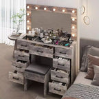 White Vanity Desk Set