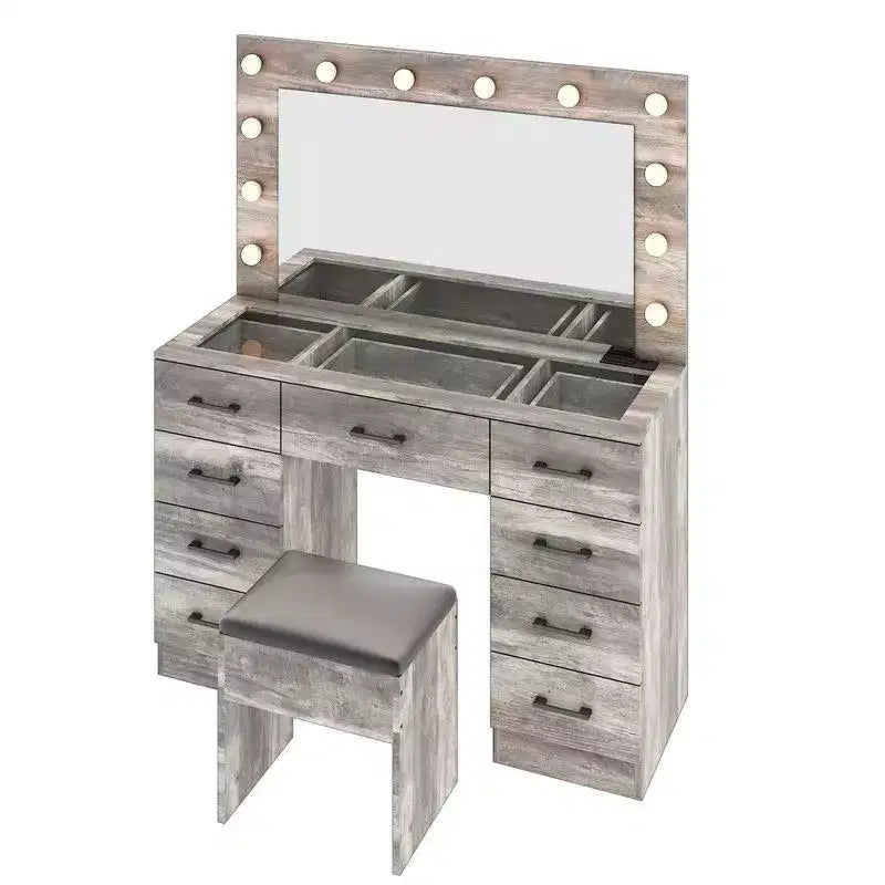 White Vanity Desk Set