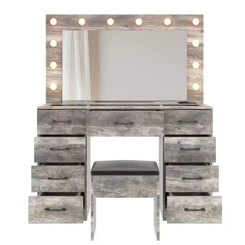 White Vanity Desk Set