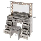 White Vanity Desk Set