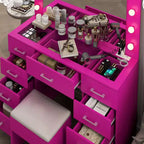 White Vanity Desk Set