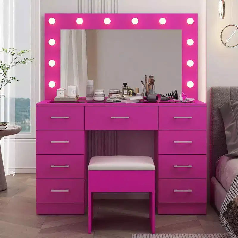 White Vanity Desk Set