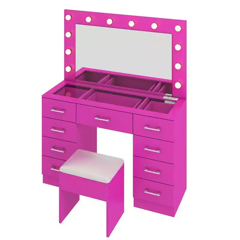 White Vanity Desk Set