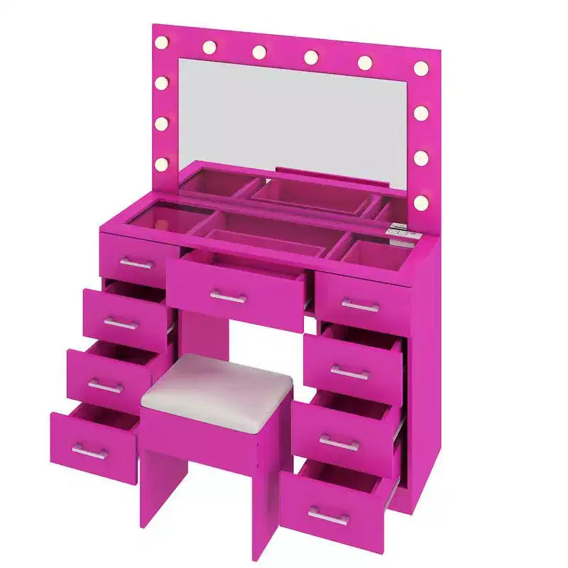 White Vanity Desk Set