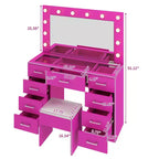White Vanity Desk Set