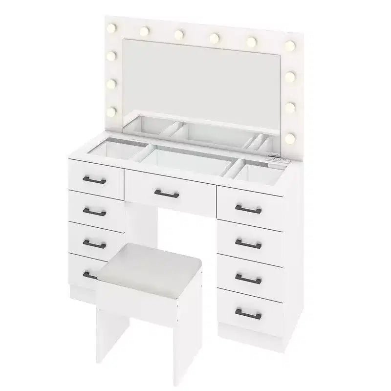 White Vanity Desk Set