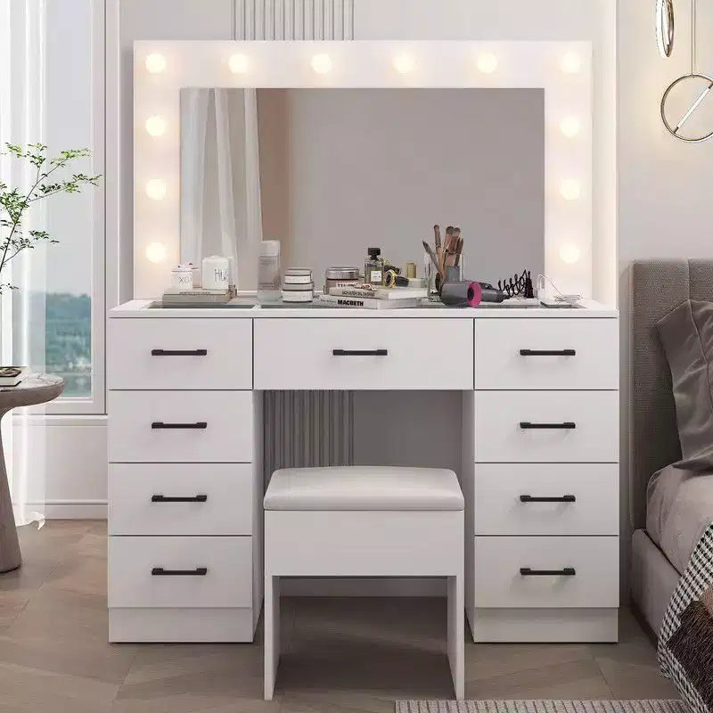 White Vanity Desk Set