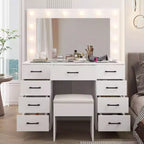 White Vanity Desk Set