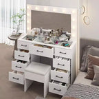 White Vanity Desk Set