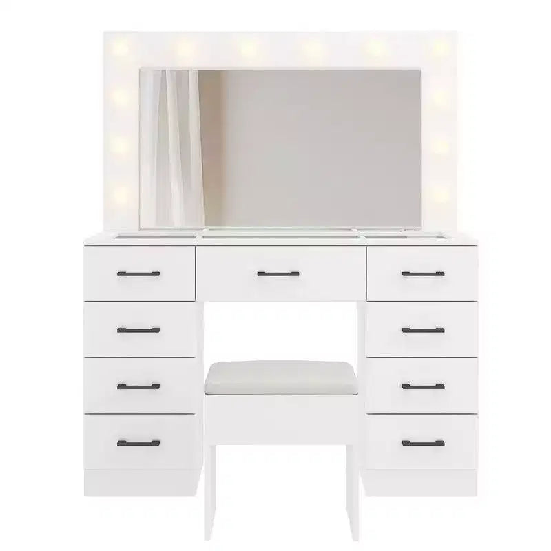 White Vanity Desk Set