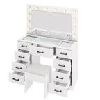 White Vanity Desk Set