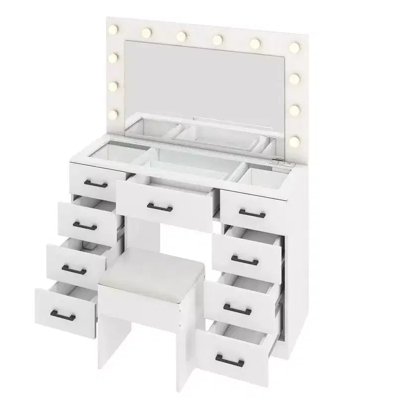White Vanity Desk Set