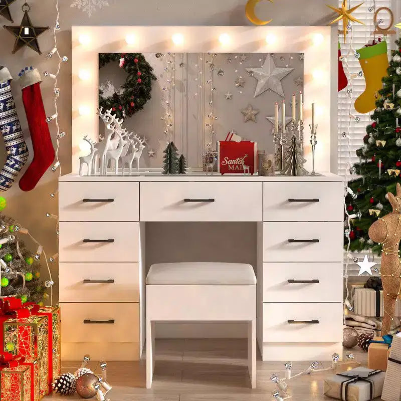 White Vanity Desk Set