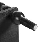 Consolle retrò in legno con 2 cassetti e ripiano aperto, tavolo d'ingresso per il soggiorno