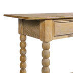 Consolle retrò in legno con 2 cassetti e ripiano aperto, tavolo d'ingresso per il soggiorno