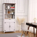 Libreria a 3 ripiani grande capacità per soggiorno, ufficio, camera da letto - Robusta in MDF e truciolato, facile da montare