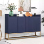Credenza elegante con 4 ante e 4 ripiani, mobile contenitore per soggiorno e sala da pranzo