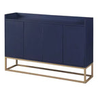 Credenza elegante con 4 ante e 4 ripiani, mobile contenitore per soggiorno e sala da pranzo