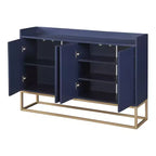 Credenza elegante con 4 ante e 4 ripiani, mobile contenitore per soggiorno e sala da pranzo