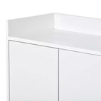 Credenza elegante con 4 ante e 4 ripiani, mobile contenitore per soggiorno e sala da pranzo