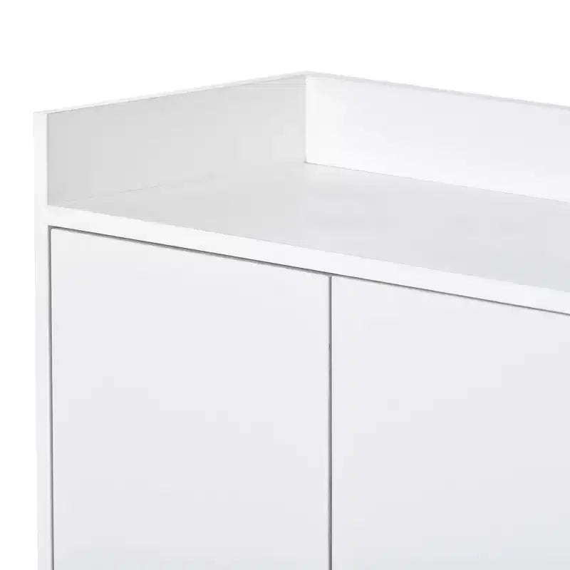 Credenza elegante con 4 ante e 4 ripiani, mobile contenitore per soggiorno e sala da pranzo