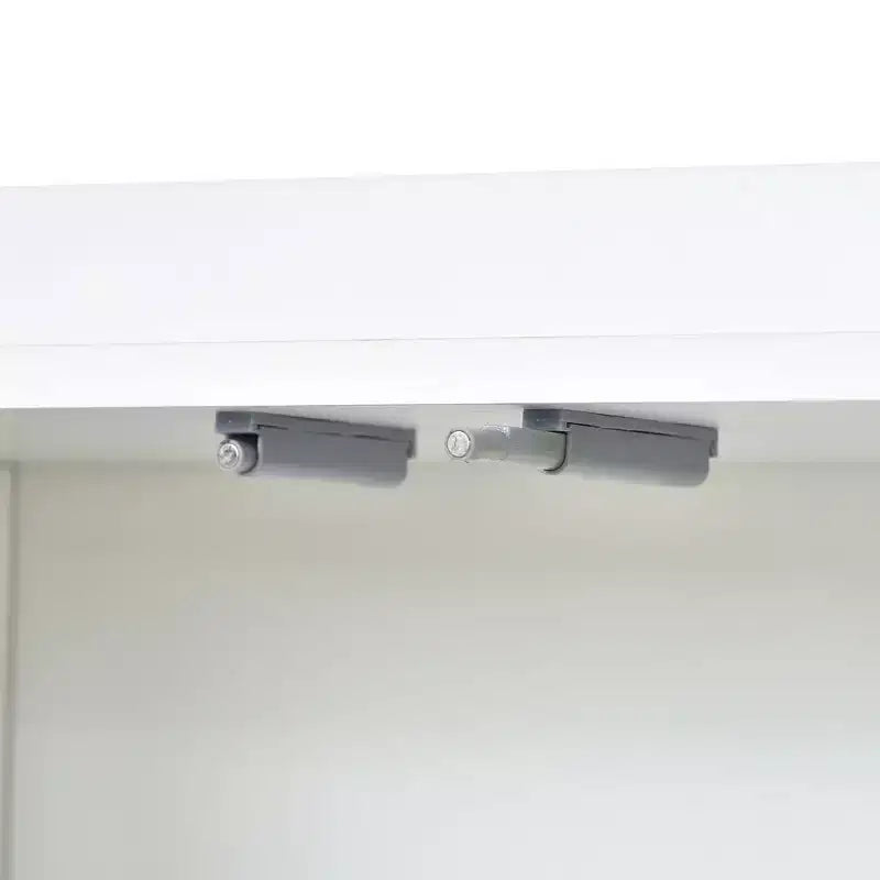 Credenza elegante con 4 ante e 4 ripiani, mobile contenitore per soggiorno e sala da pranzo