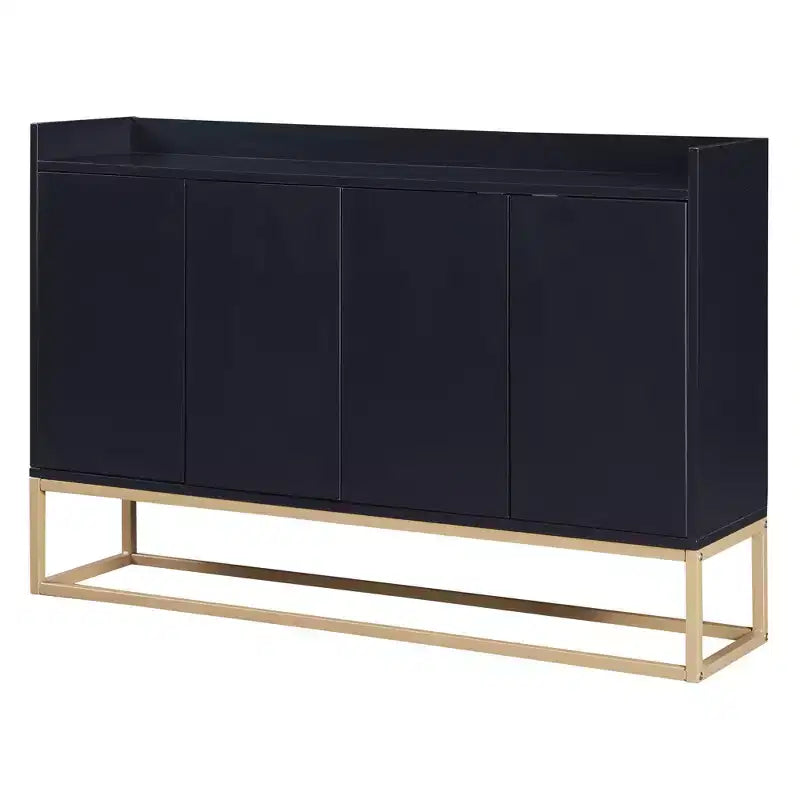 Credenza elegante con 4 ante e 4 ripiani, mobile contenitore per soggiorno e sala da pranzo