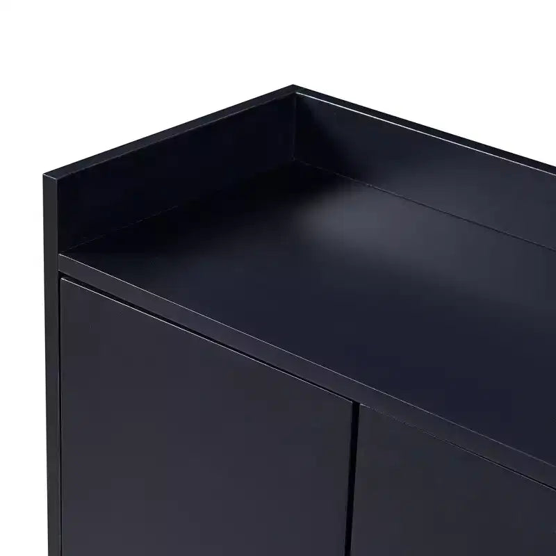 Credenza elegante con 4 ante e 4 ripiani, mobile contenitore per soggiorno e sala da pranzo