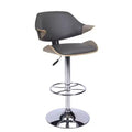 Chintaly Imports,Curved Back Pneumatic-Adjustable Stool