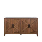 Credenza rustica da 150 cm con 4 ante e ripiani regolabili, Mobile buffet per sala da pranzo