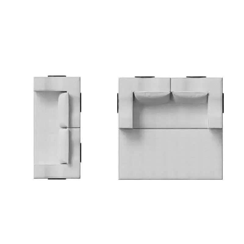Divano letto convertibile a 3 posti da 203 cm con 2 cuscini, materasso pieghevole king size, tessuto ciniglia