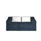 Divano letto convertibile a 3 posti da 203 cm con 2 cuscini, materasso pieghevole king size, tessuto ciniglia