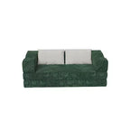 Divano letto convertibile a 3 posti da 203 cm con 2 cuscini, materasso pieghevole king size, tessuto ciniglia