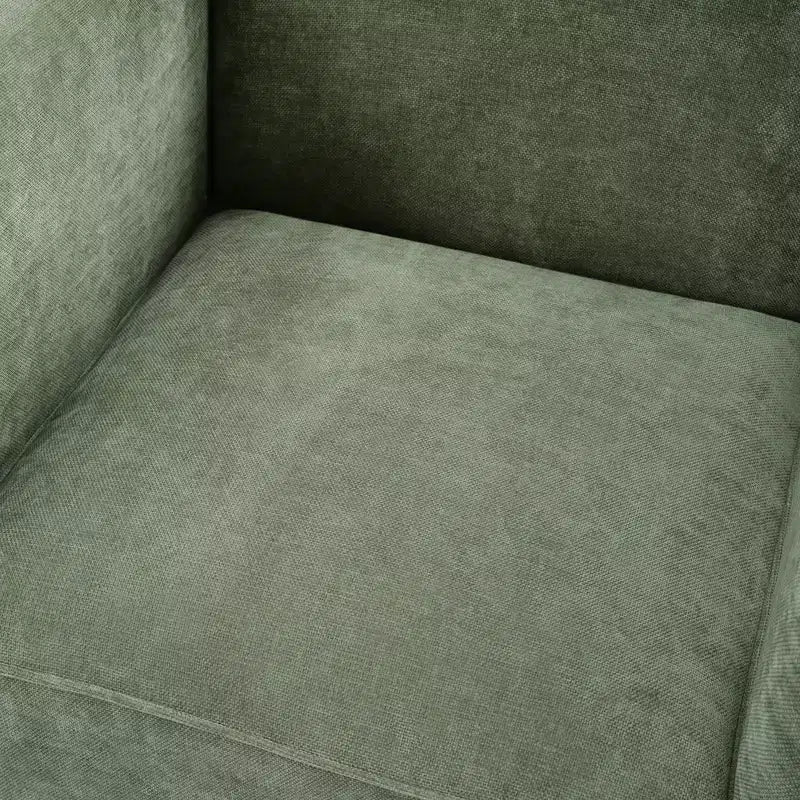Poltrona a botte moderna imbottita in ciniglia con schienale ergonomico, portata 113 kg