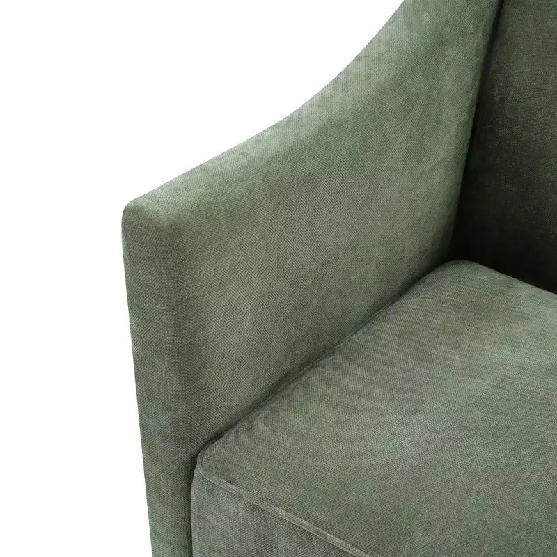 Poltrona a botte moderna imbottita in ciniglia con schienale ergonomico, portata 113 kg