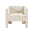 Poltrona a botte moderna imbottita in ciniglia con schienale ergonomico, portata 113 kg