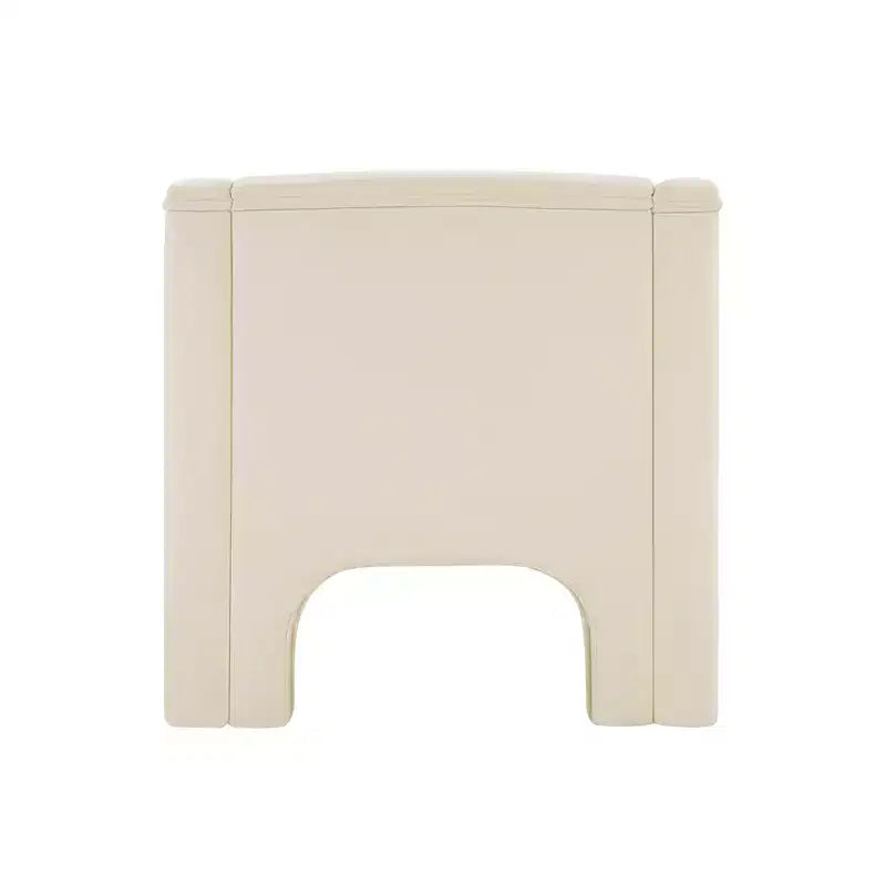 Poltrona a botte moderna imbottita in ciniglia con schienale ergonomico, portata 113 kg