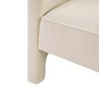 Poltrona a botte moderna imbottita in ciniglia con schienale ergonomico, portata 113 kg