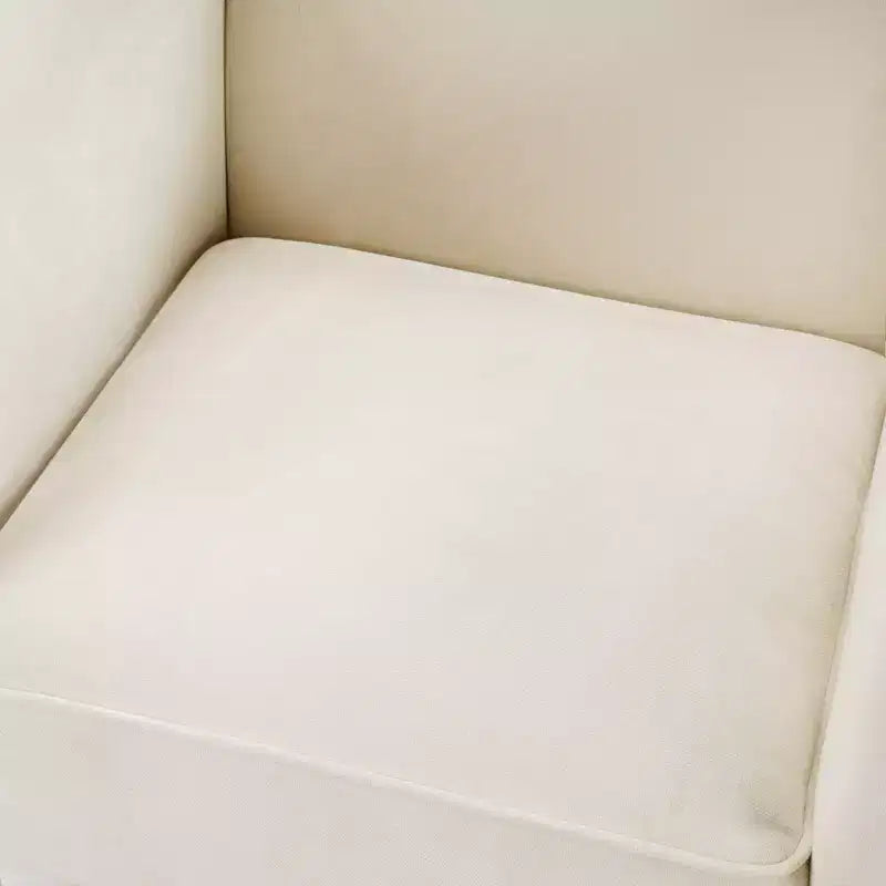 Poltrona a botte moderna imbottita in ciniglia con schienale ergonomico, portata 113 kg