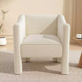 Christopher Knight Home Adela American Modern Chenille Upholstered Accent Chair with Barrel Backrest