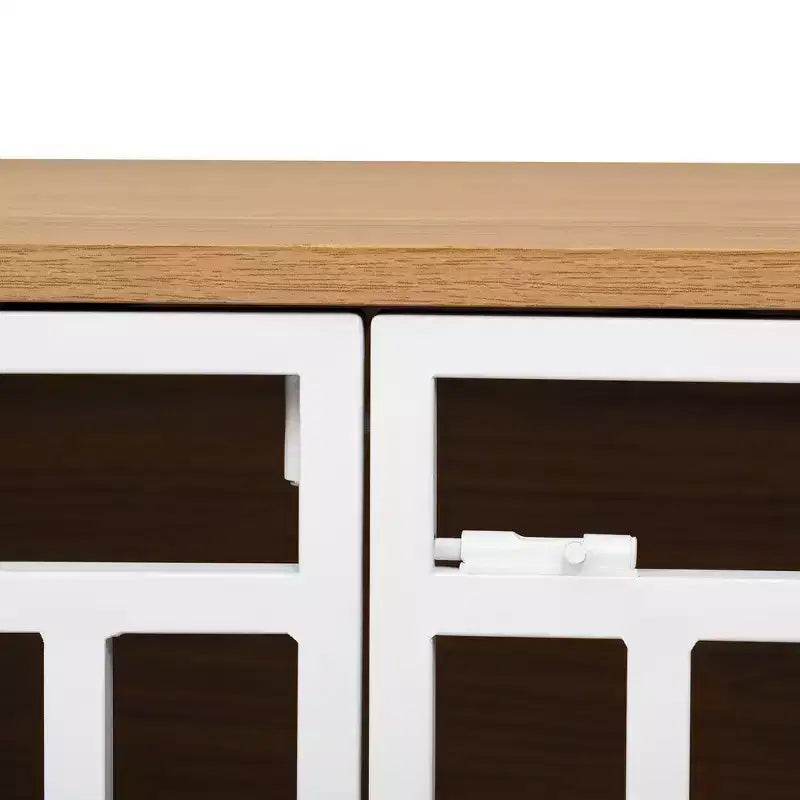 Libreria a Scala da 76" con Armadietto e Vano a Giorno, Scaffale a 3 Ripiani per Soggiorno o Ufficio, Naturale