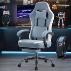 Sedia da Gaming Ergonomica con Supporto Lombare, Altezza Regolabile, Ruote Girevoli a 360°, Poggiatesta e Braccioli
