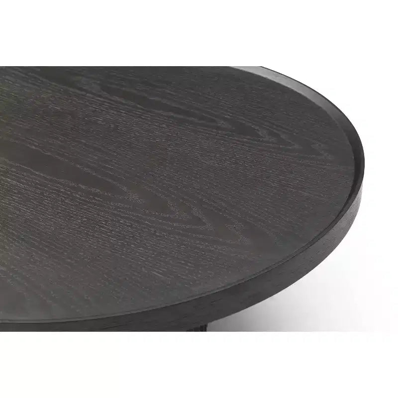 Tavolino rotondo in legno da 45", finitura argento, tavolino versatile per soggiorno, camera da letto o ingresso