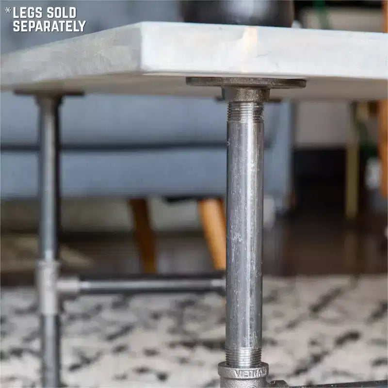 Piano per tavolino Riverstone Grey in legno massello, pino di recupero, finitura spazzolata, 36"x18"