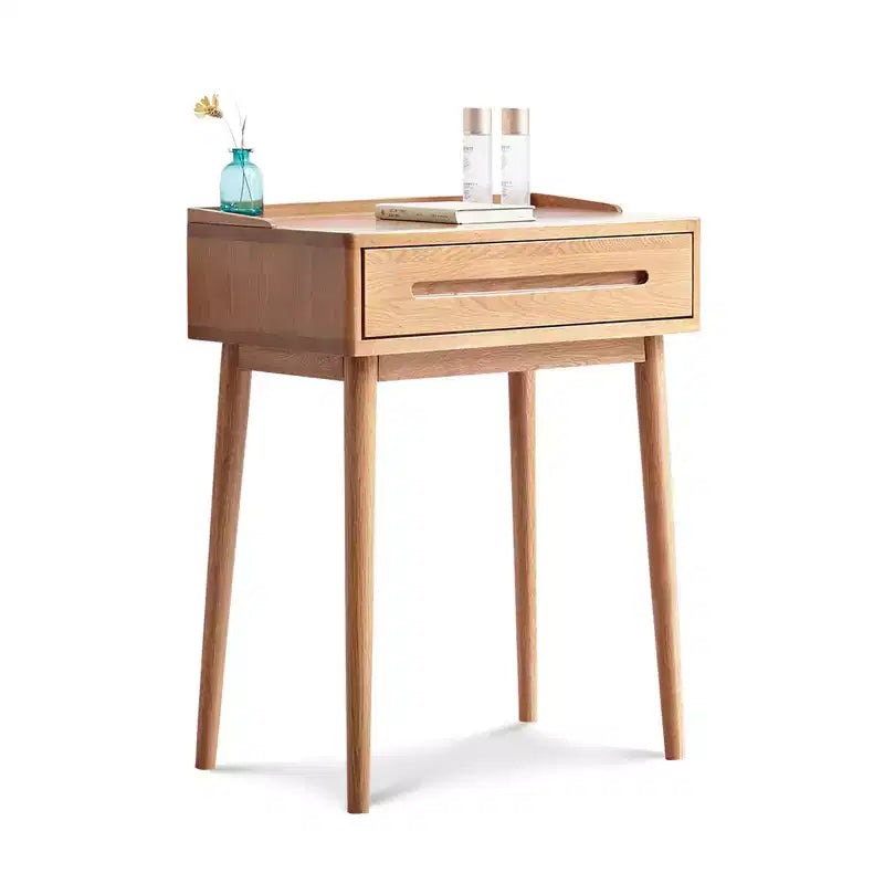 Dresser Table 100% solid table table desk top table dresser compact dresser accessories storage width 60cm storage drawer natural wood natural