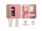 Vanity Desk with Mirror, 3 Lighting Modes Lights, Built-in Outlets & USB Ports, Spacious Drawers & Storage Cabinet, Makeup Dressing Table for Bedroom